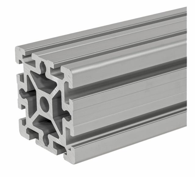 E+G Aluprofil, svær, 90x90-10, 2000mm, pk. á 1