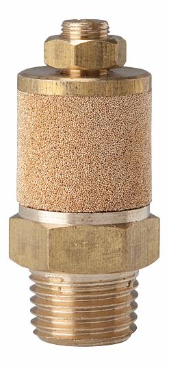 Pneumatik lyddæmper, justerbar